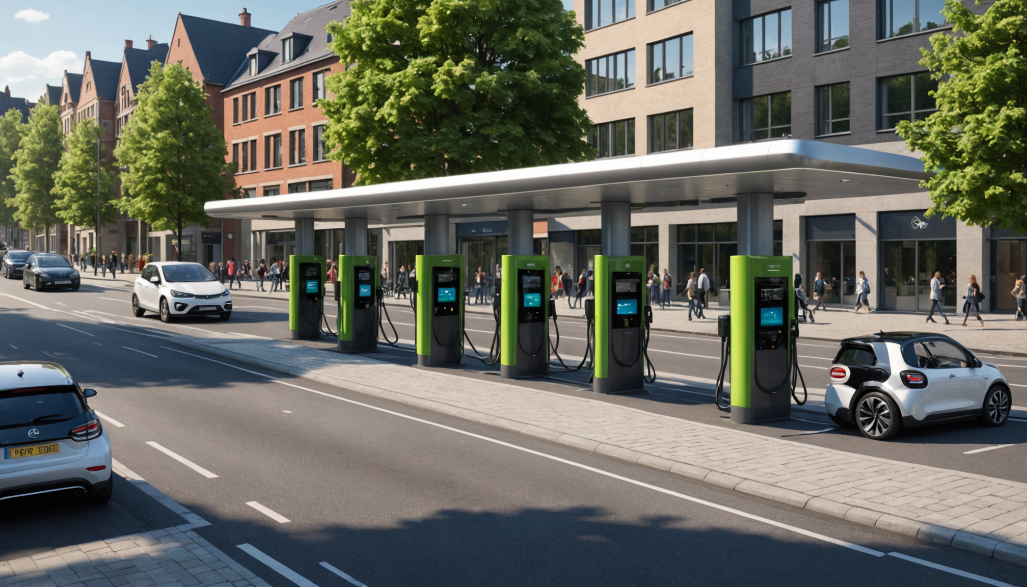 Borne de recharge et intégration dans les smart cities belges